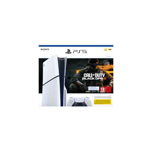 Pelikonsoli Sony Playstation 5 Slim (PS5) 1TB White + Call of Duty Black Ops 6 Bundle