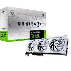 MSI VENTUS GEFORCE RTX 5080 16G 3X OC WHITE näytönohjain NVIDIA 16 GB GDDR7 MSI VENTUS GEFORCE RTX 5080 16G 3X OC WHITE näytönohjain NVIDIA 16 GB GDDR7