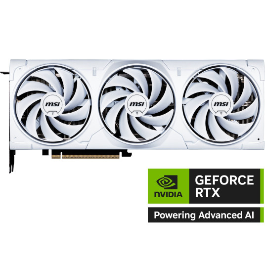 MSI VENTUS GEFORCE RTX 5080 16G 3X OC WHITE näytönohjain NVIDIA 16 GB GDDR7 MSI VENTUS GEFORCE RTX 5080 16G 3X OC WHITE näytönohjain NVIDIA 16 GB GDDR7