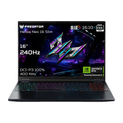 Acer Predator Helios Neo 16S AI PHN16S-71-95J5 16" FHD i9-275HX/64GB/1000GB/NVIDIA GF RTX 5070 Ti/Win11/ENG kbd/Musta/2Y Takuu